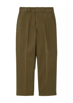 RE/DONE pressed-crease trousers - Green