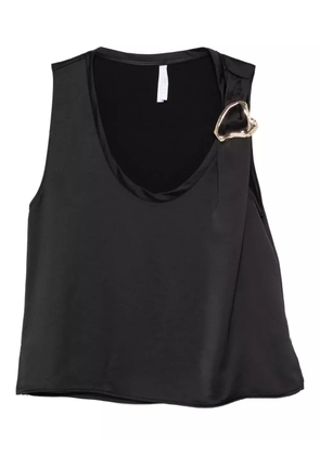IMPERIAL buckle-detail top - Black