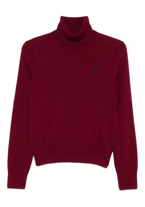 AMI Paris turtleneck sweater - Red