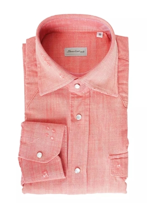 SARTORIO NAPOLI snap-button pocket shirt - Pink
