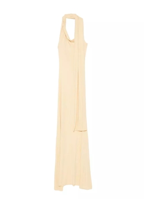 Aya Muse Wisp halterneck draped maxi dress - Yellow