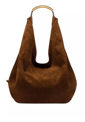 Moschino Handle Me leather shoulder bag - Brown