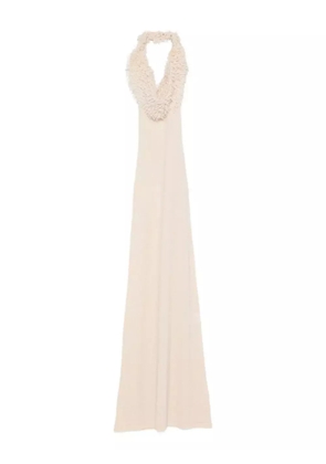 Aya Muse Wren halterneck maxi dress - Neutrals