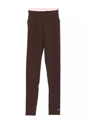P.E Nation high-waisted full-length leggings - Brown