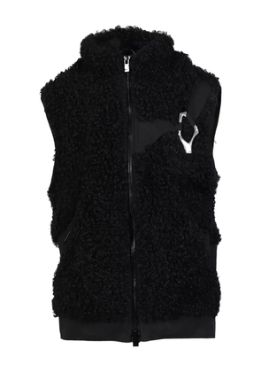 HELIOT EMIL Chiaroscuro fleece vest - Black
