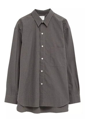 Cristaseya checked chest-pocket shirt - Grey