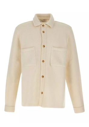 Laneus patch-pocket button-front shirt - Neutrals