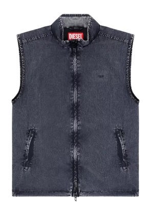 Diesel J-Erb denim-effect sleeveless gilet - Black