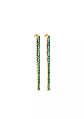 Izabel Display Square Tennis earrings - Gold