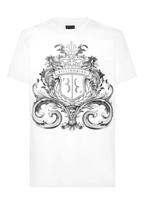 Billionaire crest-print T-shirt - White