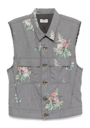 Bed J.W. Ford floral-pattern vest - Grey