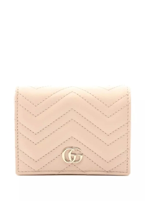 Gucci Pre-Owned 2020s GG Marmont bi-fold wallet - Neutrals