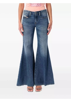 Diesel 1970 d-bleess flared cotton jeans - Blue