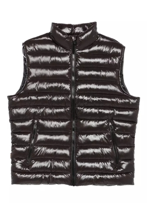 Save The Duck quilted zip-front waistcoat - Brown