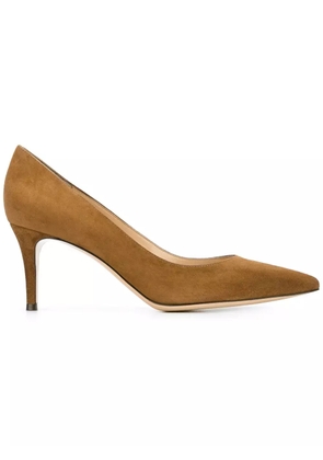 Gianvito Rossi mid heel pumps - Brown