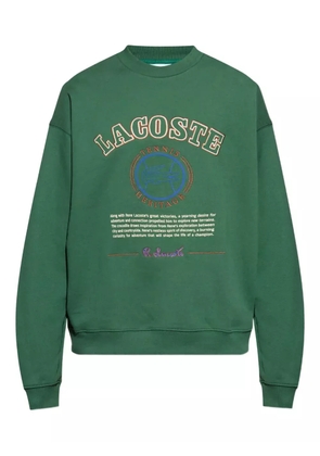 Lacoste Heritage-embroidery fleece sweatshirt - Green