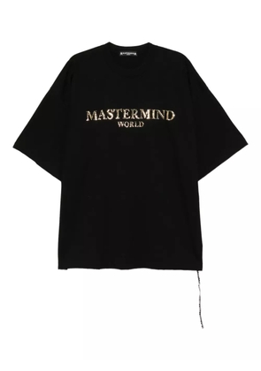 Mastermind World logo-print T-shirt - Black