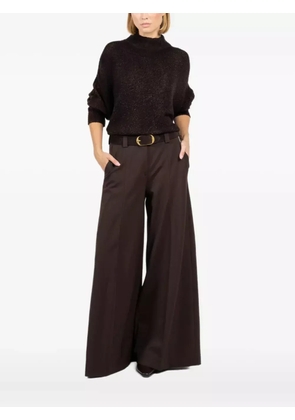 Avant Toi metallic mock-neck sweater - Brown