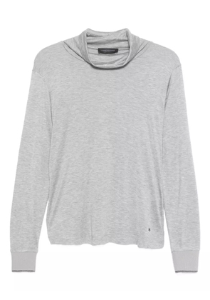 Lorena Antoniazzi high-neck long-sleeve T-shirt - Grey