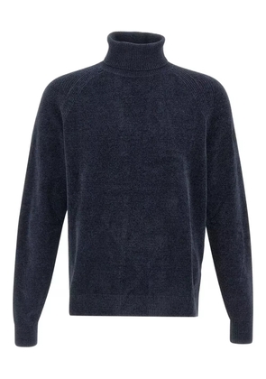 RRD ribbed-collar turtleneck sweater - Blue