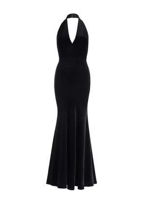 Patou halterneck fishtail maxi dress - Black