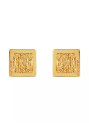 Givenchy Pre-Owned 1980s square logo earrings - Gold