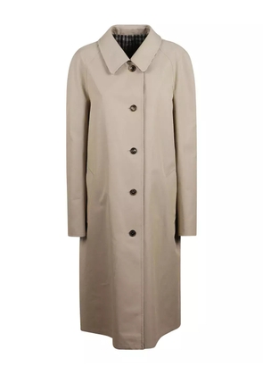 Miu Miu button-fastening collared coat - Neutrals