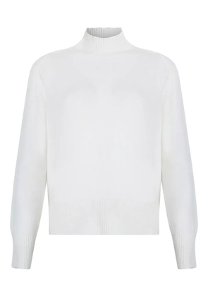 Gran Sasso high-neck ribbed sweater - White