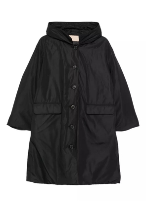 Rosso 35 hooded button coat - Black