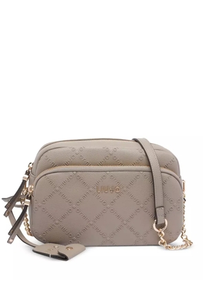 LIU JO logo-embossed chain-strap shoulder bag - Neutrals