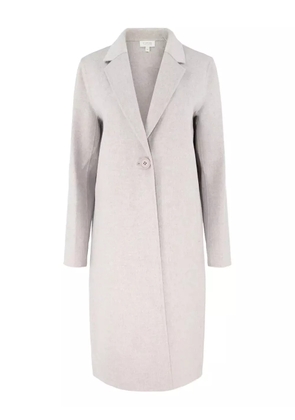 Kinross Cashmere notched-lapels single-button coat - Grey