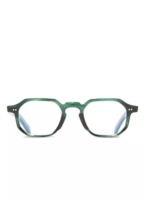 Cutler & Gross geometric-frame glasses - Green