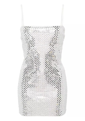 Retrofete Avanyah rhinestoned minidress - Silver