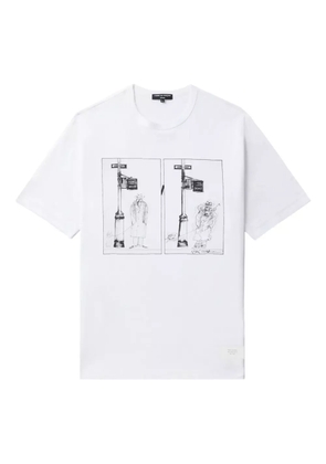 Comme des Garçons Homme illustration-print T-shirt - White