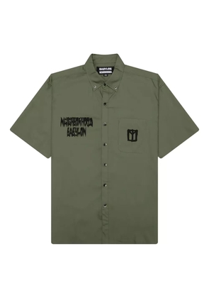 Neighborhood x Babylon BD graphic-print chest-pocket shirt - Green