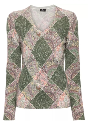 ETRO diamond-pattern sweate - Neutrals