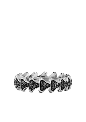 David Yurman sterling silver Armory® black diamonds ring