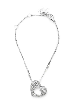 Christian Dior Pre-Owned 2010s heart-pendant bracelet - Silver