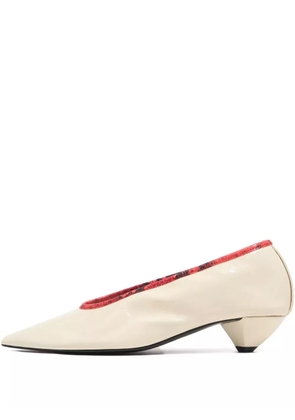 Bimba y Lola pointed-toe cone-heel pumps - Neutrals