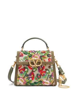 Valentino Garavani VSling embroidered mini bag - Neutrals