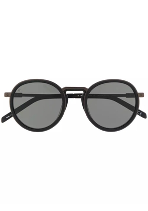 Hublot Eyewear thick round frame sunglasses - Black