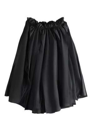 Comme des Garçons TAO pleated drawstring midi skirt - Black