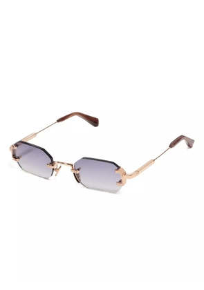 John Dalia Amaru geometric-frame rimless sunglasses - Gold