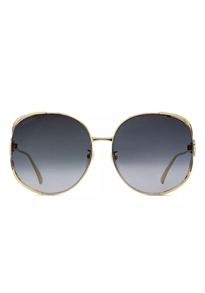 Gucci Eyewear round-frame sunglasses - Gold