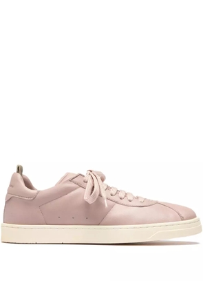 Officine Creative Karma leather low-top sneakers - Pink