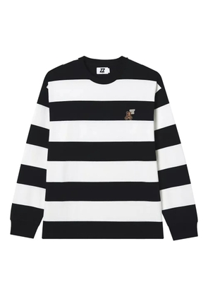 izzue striped long-sleeve T-shirt - Black