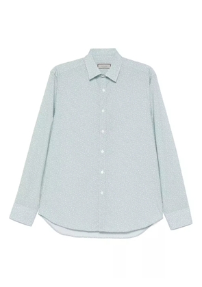 Canali printed shirt - Blue