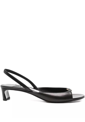 Jimmy Choo Pre-Owned 35mm Lev slingback sandals - Black