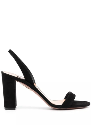 Aquazzura 90mm heeled suede sandals - Black