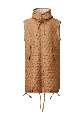 Fabiana Filippi quilted sleeveless gilet - Brown